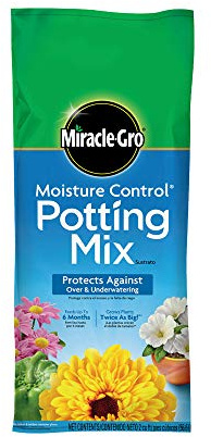 Miracle-Gro Moisture Control Potting Mix, For Container Plants, Protects against Over- and Under-Watering, 2 cu. ft.