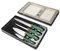 Sanelli Ligne Premana Professional,Ensemble Sushi 4 pièces:,Acier Inoxydable,Vert et Rouge