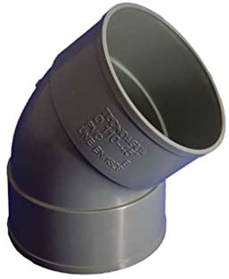 Hidrotecnoagua accesorios de pvc - Codo hembra-hembra 45º diámetro 40