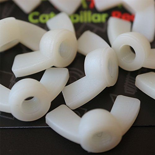 20x Tuercas de mariposa M5 Hueso de Acrílico, tornillos de Plástico Acrílico, Nylon