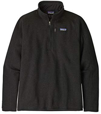 PATAGONIA Mens M's Better Sweater 1/4 Zip Jacket, Black, XL, Schwarz