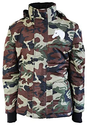 MS-Trachten Kinder Reitjacke Winter Winterreitjacke Mia Camouflage gefüttert (146/152)