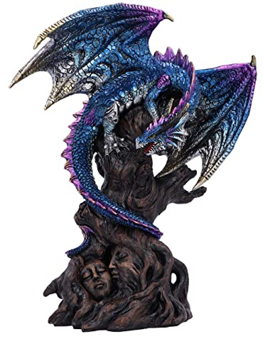 Nemesis Now Ealdwoode - Figura Decorativa (27,5 cm, Resina, Escultura de dragón, mercancía de fantasía gótica, fundida en la Mejor Resina, Pintada a Mano