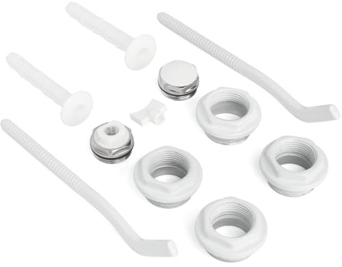 WiseWater 11 Pcs Radiator Heater Accessory Kits, Radiator Wall Mounting Kit, 1'' G to 3/4'' NPT Connectors and Installation Hangers for WiseWater Radiator Heater with 6/10/12 Panels