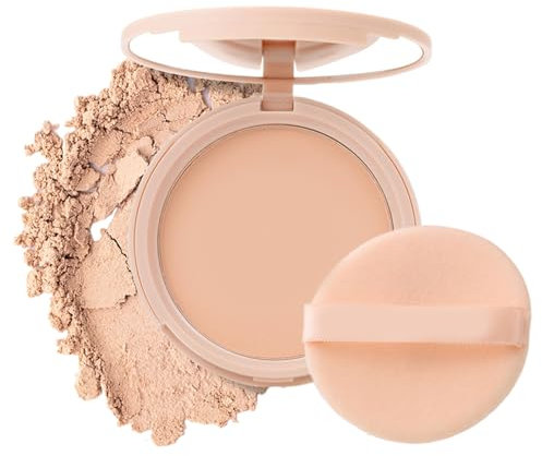 Polvere fissante per controllo 'olio | Cipria in polvere naturale resistente al sudore - Polvere delicata impermeabile leggera della regolazione del viso per trucco del partito delle Honhoha