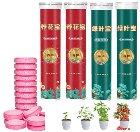 Universal Slow-Release Organic Fertilizer,22/44/66Pack Home Gardening Universal Slow-Release Tablet Organic Fertilizer,Concentrated All-Purpose Fertilizer Organic Plant Food (4pcs)