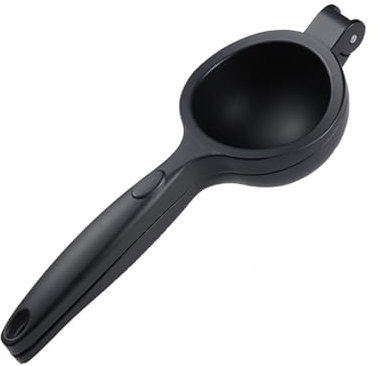 katmerio Presse-agrumes manuel - 24 cm - En alliage d'aluminium inoxydable et acier inoxydable - Anti-caustique - Sans BPA - Pour presser le citron et les agrumes