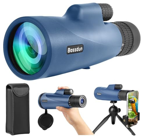 10-30X50 Zoom Teleskop, Hochleistungs Teleskop für Smartphone mit Stativ, Monokulare für Erwachsene, Monokulare für Wandern Jagd Stargazing Vogelbeobachtung
