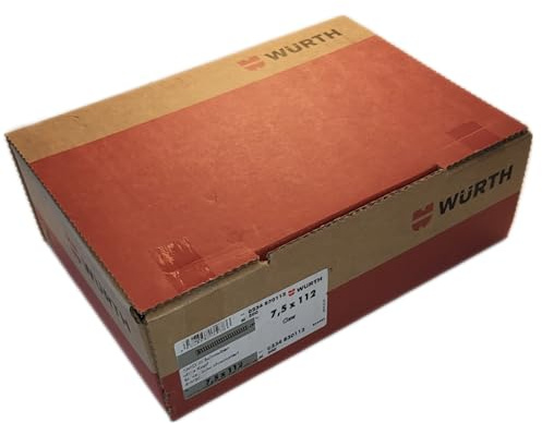 Würth Viti di montaggio distanziali Amo® III 7,5 tipo 2, testa cilindrica 8,0 mm, 200 pezzi, lunghezza: 112 mm, diametro filettatura: 7,5 mm, acciaio; vite per telaio della finestra (0234830112)