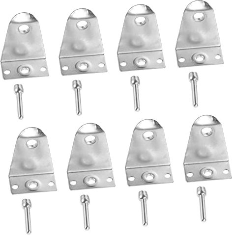 Lurrose 8 Ensembles Support De Store Inoxydable Fixations De Store avec Goupilles Supports Résistants pour Vénitiens