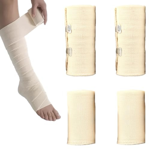 JYNVO 4 rotoli di nastro adesivo sportivo bianco, nastro medico, nastro per dita, nastro per calcio, nastro per pallavolo, adesivo forte, lacerabile, delicato sulla pelle