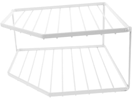 MAGICLULU Estante De Esquina para Organizar Ollas Y Sartenes Soporte para Platos Organizador De Sartenes Estante De Alambre Metálico Organizador De Gabinete De Esquina para