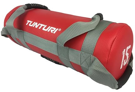 Tunturi 14tuscl363, Tasche Zylinderform Unisex – Erwachsene, Rot, 15 kg