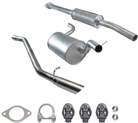 Ferroz Export Ersatz für Auspuffanlage Auspuff ab Kat Mazda 3 (BK) 1.4 & 1.6 inkl. Montagesatz