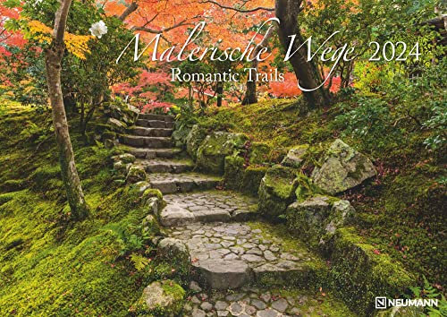 Malerische Wege 2024 - Wand-Kalender - 42x29,7 - Natur: Romantic Trails