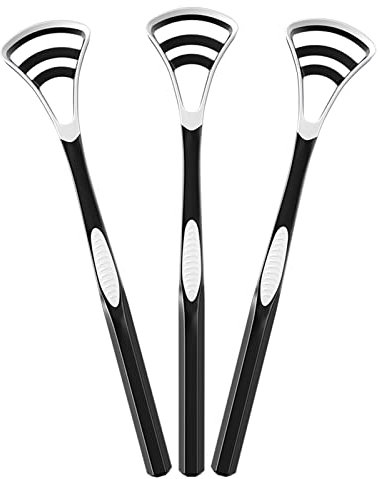 Y-Kelin Zungenschaber, 3er Pack Zungenreiniger für Mundhygiene und frischen Atem, einfach zu benutzen und zu reinigen