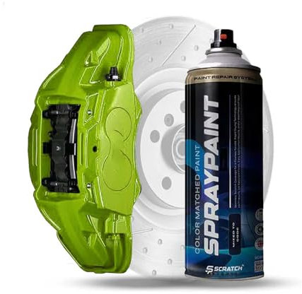 Acid Green Brake Calliper Drum Paint Heat Resistant M-Sport Aerosol Spray 400ml Durable High Tempature 200c - Scratch Repair (Bascecoat)