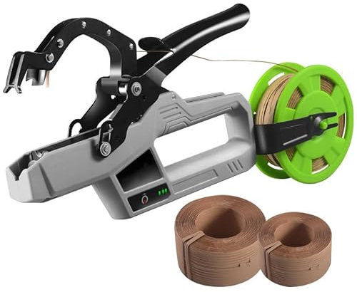 Machine électrique à Attacher Les vignes, Machine à Attacher Les vignes de Jardin sans Fil, diamètre de Reliure Maximum de 45 mm, Temps de Charge de 2 Heures, Pince à Attacher Semi-Automatique