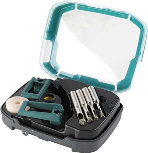 wolfcraft Juego de brocas de perforación con diamante Ceramic, 5 piezas, 8771000, Para la instalación de sujeciones de grifería y pasamuros para cables en azulejos y baldosas, diámetro 5-10 mm