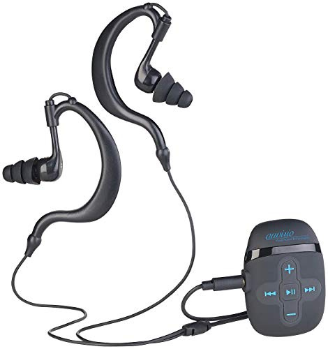 auvisio Mini MP3 Player: Wasserdichter Sport-MP3-Player DMP-450.x8 mit 8 GB Speicher, IPX8 (wasserdicht kabellos, Spieler, 450 x8)