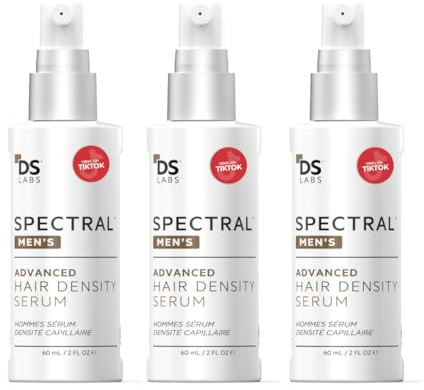 Spectral Men's Haar-Dichte-Serum (ehemals Spectral.DNC-N) – Leichtes Leave-In für sichtbar volleres, dichteres Haar, schnell einziehend, nicht fettig, für alle Haartypen, 60 ml (3er-Pack)