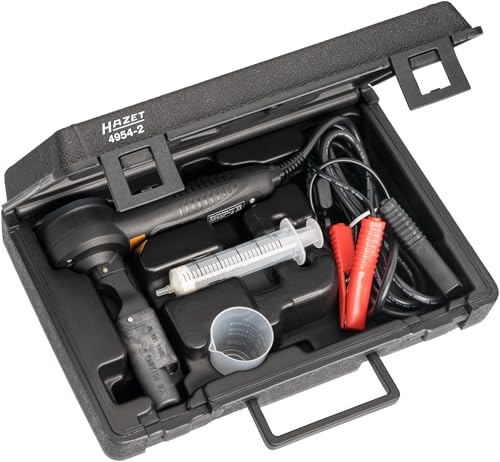 HAZET Bremsflüssigkeitstester 4954-2, 12 V Betrieb, Für DOT 3, DOT 4, DOT 4+, DOT 5, DOT 5+, Siedepunktmessung mit hoher Genauigkeit, Mobil einsetzbar, TÜV-konform