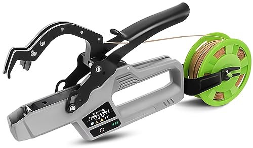 Soojook Atadora de Viña Electrica 45mm, Semiautomático Maquina de Atar Vides, 6000 Veces con la Batería Completamente Cargada