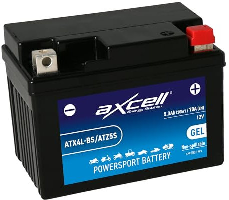 AXCELL Batterie 12V YTX4L-BS GEL (High Capacity) 50314 passend für SkyTeam Skymax Pro 125 ST125-6B 2010-2010