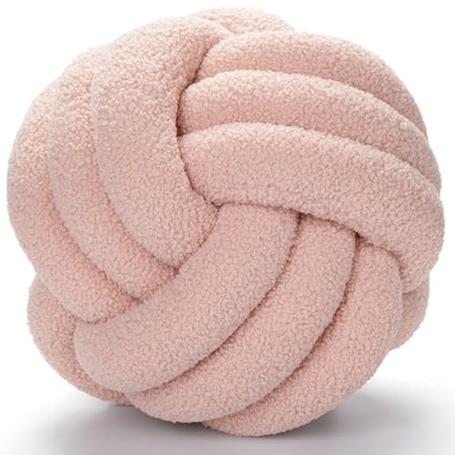 moismk Cuscino Nodo Rotondo Cuscini Decorativi 22/28/35 cm, Cuscini Divano, Cuscino Letto, Decorazioni Camera da Letto(Color 7,28CM)
