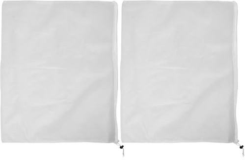 FUTUREORYY Copertura Antigelo per Piante 60X80 CM Non Tessuto Bianco Chiusura a Coulisse e Zip Set da 2 Pezzi per Protezione Invernale di Vasi Arbusti e Alberi da Frutto in Climi Freddi