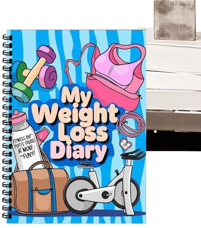 Fitness Diary - 12 Veckors Viktminskningsdagbok, Kompakt Träningsloggbok | Kostträning Måltidsplanerare För Hemgym Atleter Löpare Wellness Spåra Framsteg Motivation Health Management