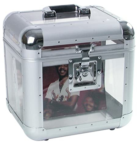 Roadinger 30110038 - Caja redondeada para vinilos (aluminio 75/75, acrílico)