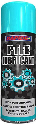 Rapide 300ml PTFE Grease Aerosol Spray Lubricant Can Chains Belts Cables Oil