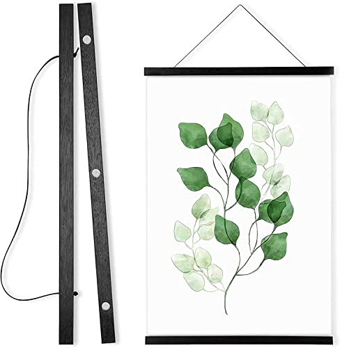 WITCOLOR Magnetic Poster Hanger Frame, Black Magnet Poster Frame 18x24 18x12 18x18 for Posters, Kids Paintings, Photos, Maps, Scrolls, Picture, Canvas Works and Art Prints(18)