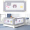 GUUSII HOME Rausfallschutz Bett Bettgitter Kinderbett Bettschutzgitter Elternbett Schutz Rausfallen Kinder Fallschutz 25 Stufen Verstellbare Höhe Hochsicheres Maschine Waschbar Baby Bed Rails(1 Stück