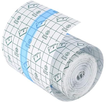 Fixierpflaster Wasserdicht Transparent Bandage,10M x 10cm Tattoo Folie Heilung,Medizinisches Klebeband,Wasserdichtes Pflaster Verband für Hautschutz beim Duschen, Sport & Heilung (10cm*10m)