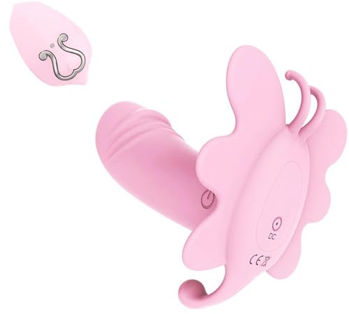 Vibratore Vibratore a farfalla indossabile telecomandato Vibratori a dildo Per Donne G-spot Clitoride Mutandine a farfalla Uovo vibrante Giocattoli del sesso