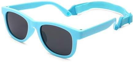 dinghaole Lunette de Soleil Enfant, Polarisées Lunettes de Soleil pour Enfant, Protection UV 400 des lunettes de soleil Monture en Silicone Souple pour Bébé de 2 et 5 Ans Nouveau-né Garçons Filles