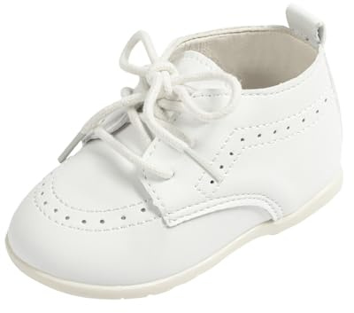 Generisch Zapatos de bebé primavera y 0 1 año zapatos de bebé zapatos casuales para caminar estilo británico, Blanco, 19 EU