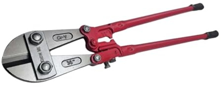 36 Heavy-Duty Bolt Cutters — 36-inch Compound-Action Bolt Cutter with Forged Steel Jaws & Long Handles for Cutting Bolts, Chains, Padlocks & Wire Rope