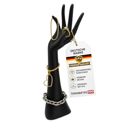 Design Schmuckhalter Hand Schwarz Schmuckständer Organizer Deko
