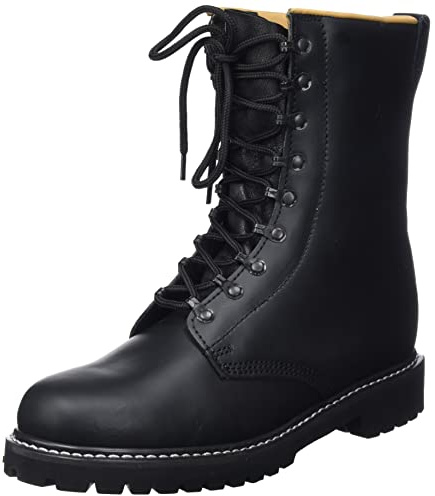 MFH Stivali in pelle delle forze armate tedesche, Nero, 45 EU