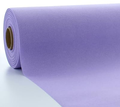 Sovie HORECA Linclass Airlaid Tischdeckenrolle Lila - Tischdecke 118cm x 25m - Einfarbige Papiertischdecke Rolle - Ideal für Party & Hochzeit