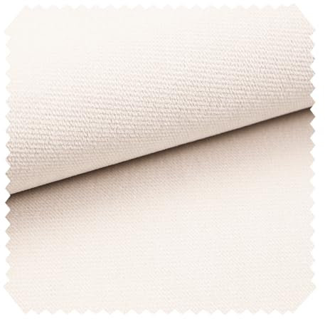 novely® Passau | 1 lfm | samtig weicher Chenille Möbelstoff in 26 Farben | Polsterstoff (01 Creme)