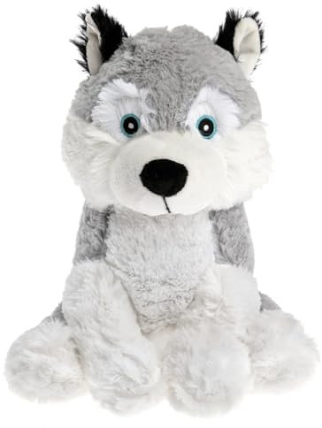 Pelucho - Peluche Bouillotte Husky - Made in France - Lavande et blé - Chaleur - Bien être - Douceur - Bouillotte sèche - Bouillotte Bébé - bouillotte micro-onde