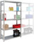 Regalwerk BERT Lagerregal LR 150|6 Grundfeld 2500 x 1005 x 400 mm - mit Längenriegel - Fachlast 150 kg - 6 Fachböden