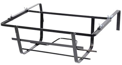 Decor Space Balconiera Rinforzata regolabile Tulipano portavaso rettangolare in ferro battuto fioriera Made in Italy 40 cm