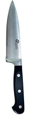 Pradel Excellence - Couteau de Cuisine Chef 15 cm - Acier Inoxydable 3Cr14 - Manche POM Ergonomique - Découpe Viandes, Poissons et Tartes - Gamme Maître Chef - Argent