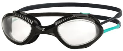 Zoggs Tiger Black Turquoise Clear Regular