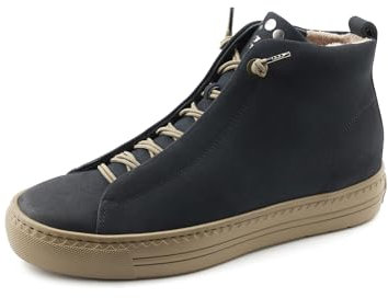 Paul Green Damen Hightop-Pauls, Frauen High-Top Sneaker,schnürer,schnürstiefeletten,mid Cut,Halbschuhe,straßenschuhe,Blau (Space),39 EU / 6 UK